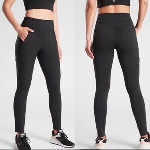 Athleta Headlands Hybrid Cargo Pant Black 4